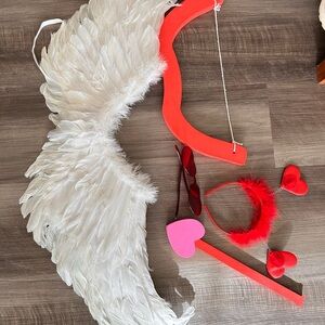 Angel Costume Set with Wings and Accessories